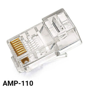 کانکتور Cat6 ای ام پی AMP-110 بسته 100 عددی