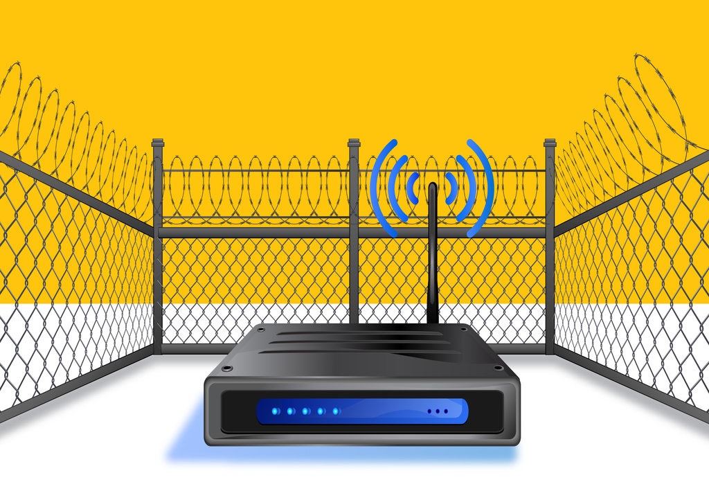 امن کردن مودم وای فای adsl