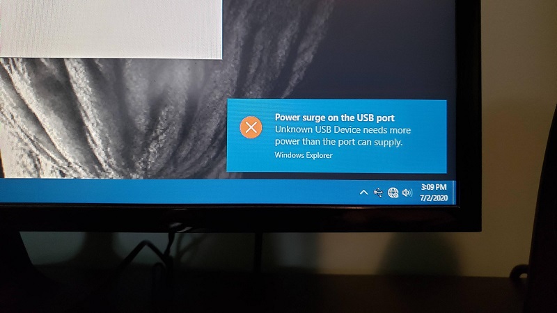 آموزش 6 روش حل خطای Power Surge on USB Port