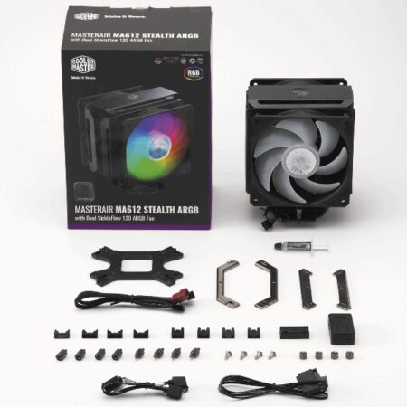 خنک کننده پردازنده کولر‌مستر MASTERAIR MA612 STEALTH ARGB