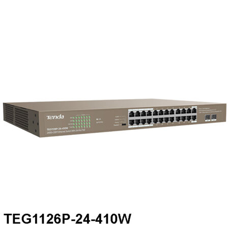 سوئیچ 24 پورت تندا TEG1126P-24-410W