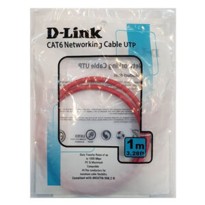 کابل شبکه 1 متری CAT6 دی لینک NCB-C6UREDR1-1