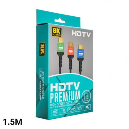 کابل 1.5 متری HDMI پریمیوم 8K HDTV 2.1V